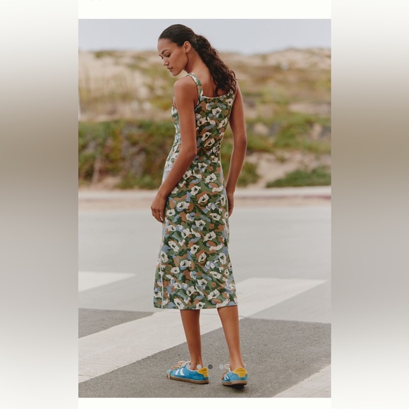 NWT Daily Practice Square Midi Dress - Picture 3 of 6